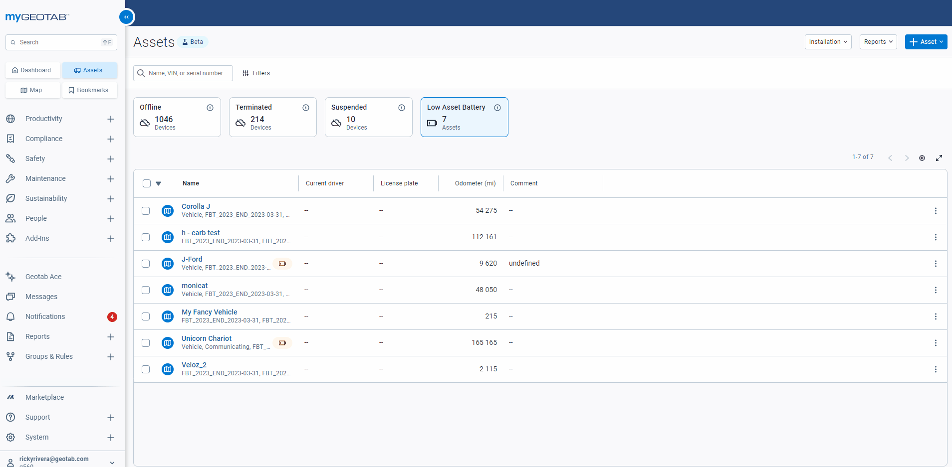 Filtering by offline devices