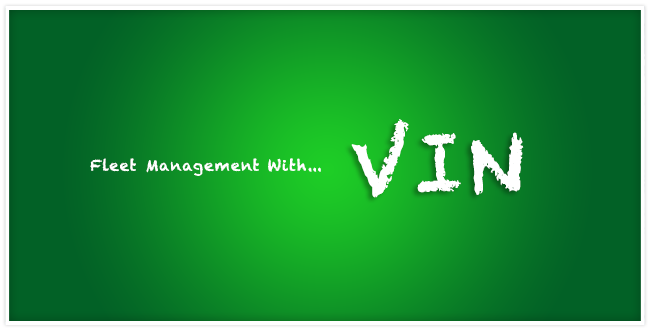 Fleet management with ... VIN and a green background