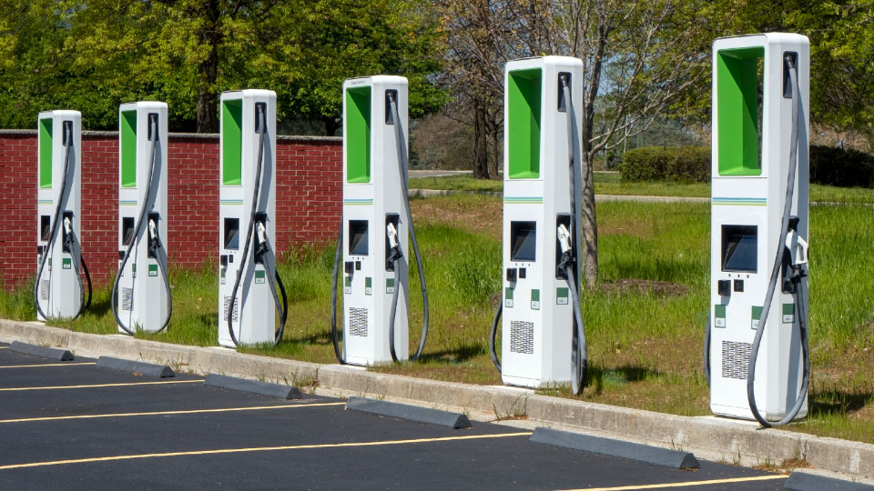 Image of EV chargers