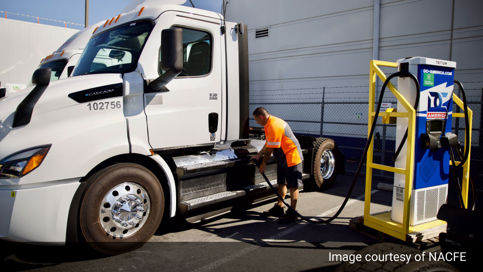 Driver charging and electric truck