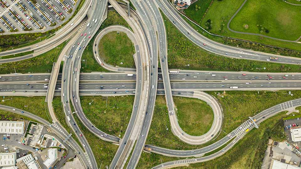 Image of cars driving on highway