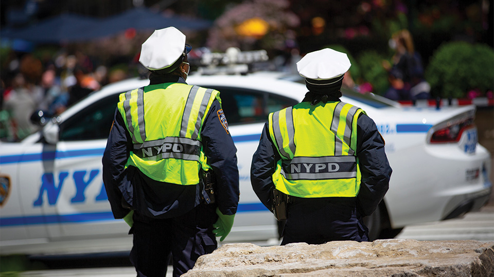 two NYPD police officers