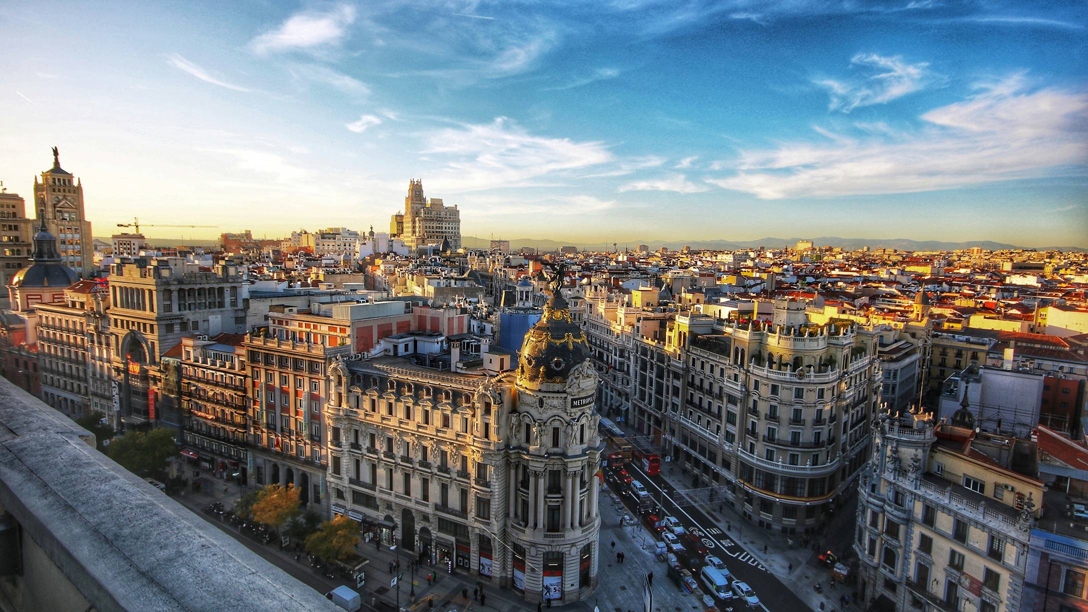 ciudad de Madrid vista de arriba