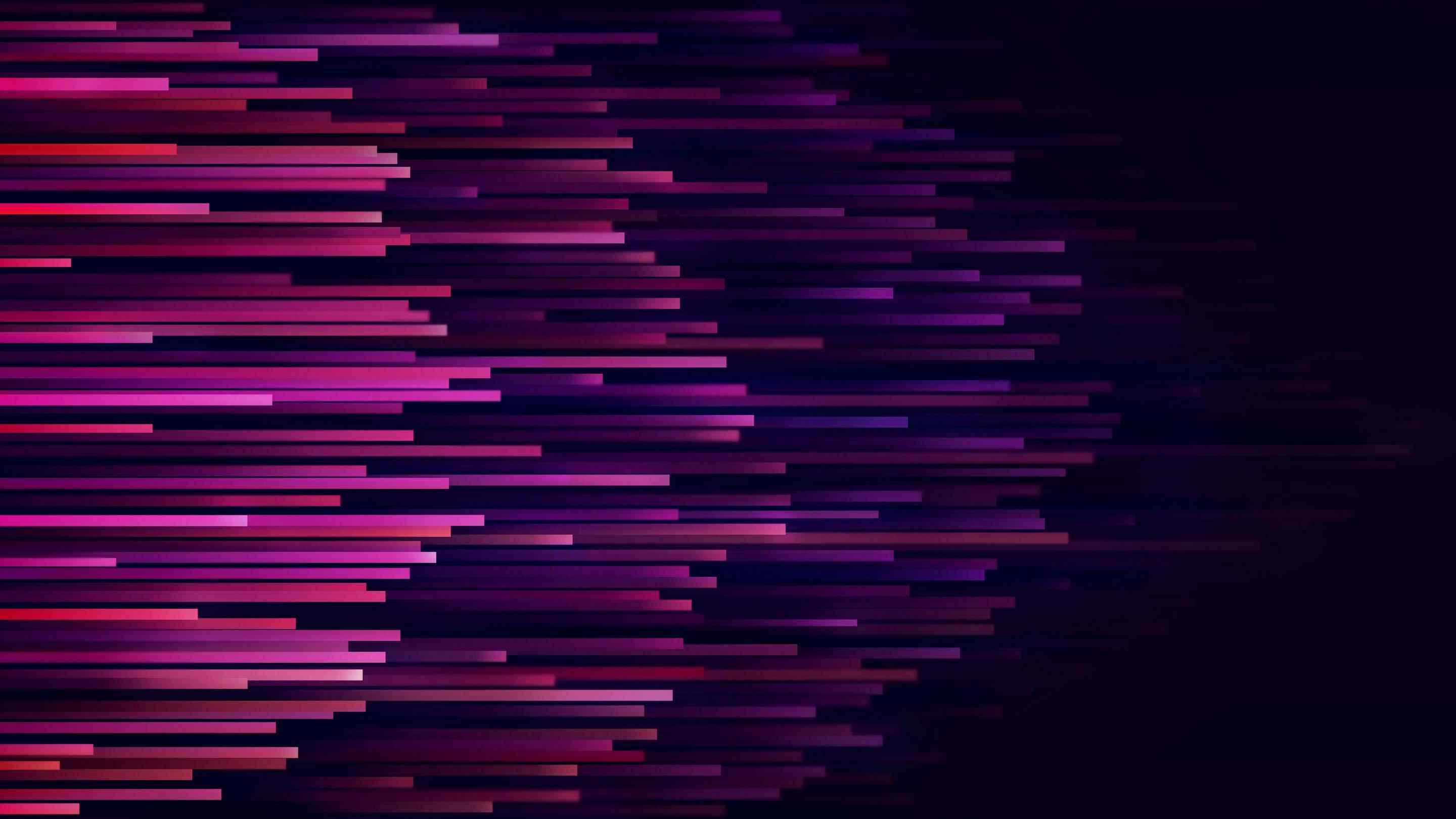 Essa imagem apresenta um fundo escuro com linhas horizontais abstratas em tons de roxo, rosa e vermelho, criando um efeito dinâmico e moderno. O design lembra elementos gráficos digitais ou efeitos de movimento, evocando uma estética futurista e tecnológica.