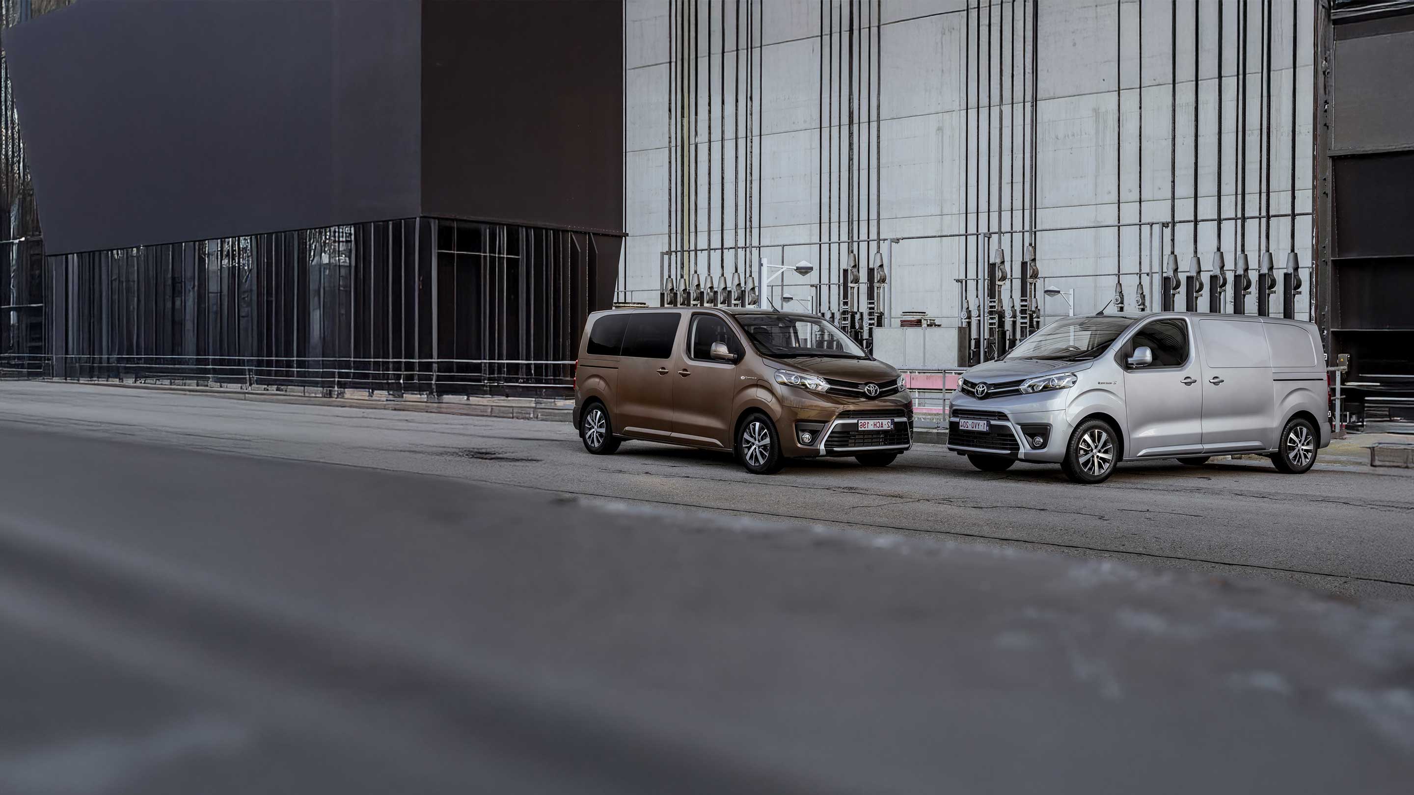 Toyota vehicles parked