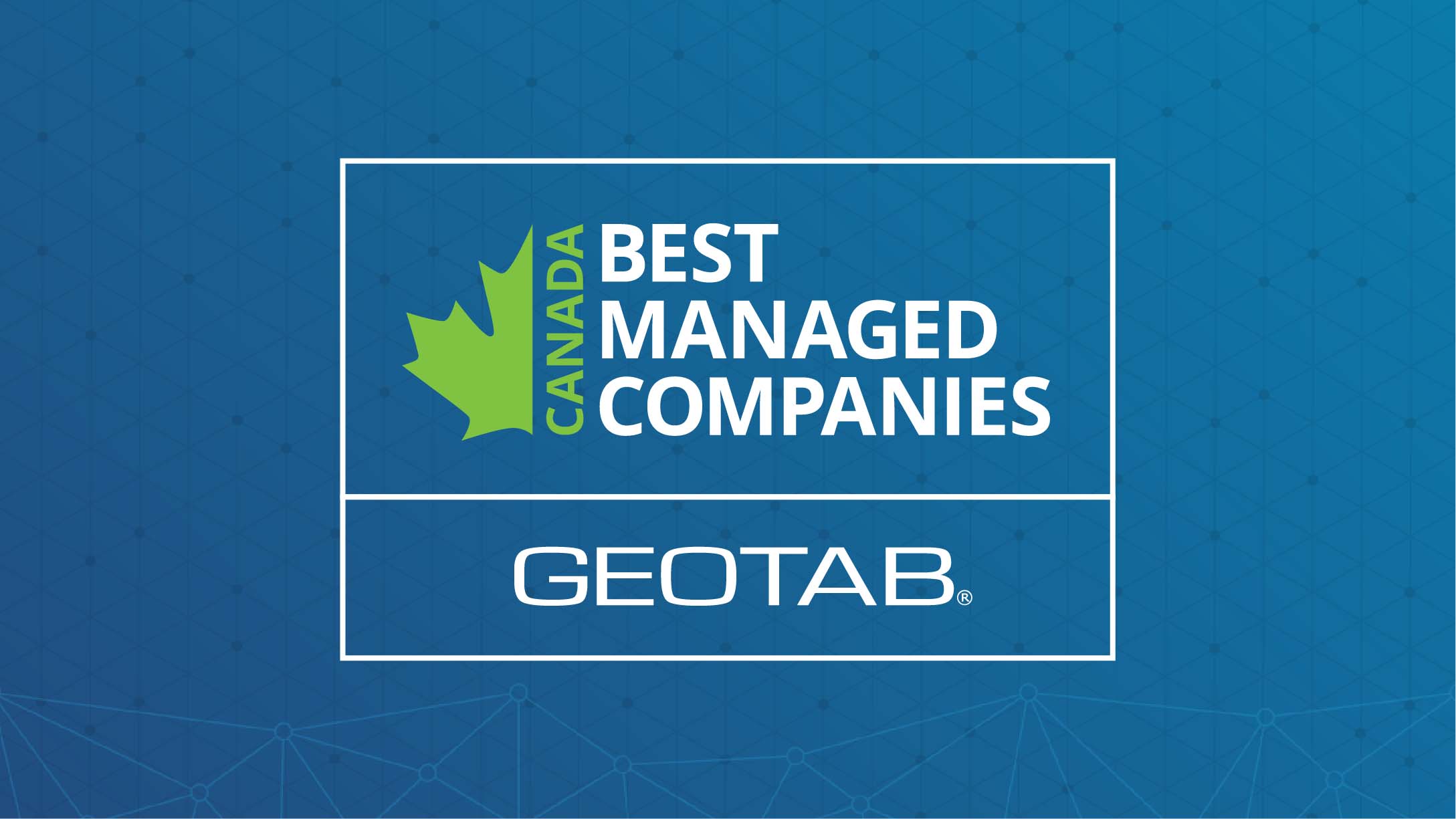 Deloitte best managed companies logo on blue background