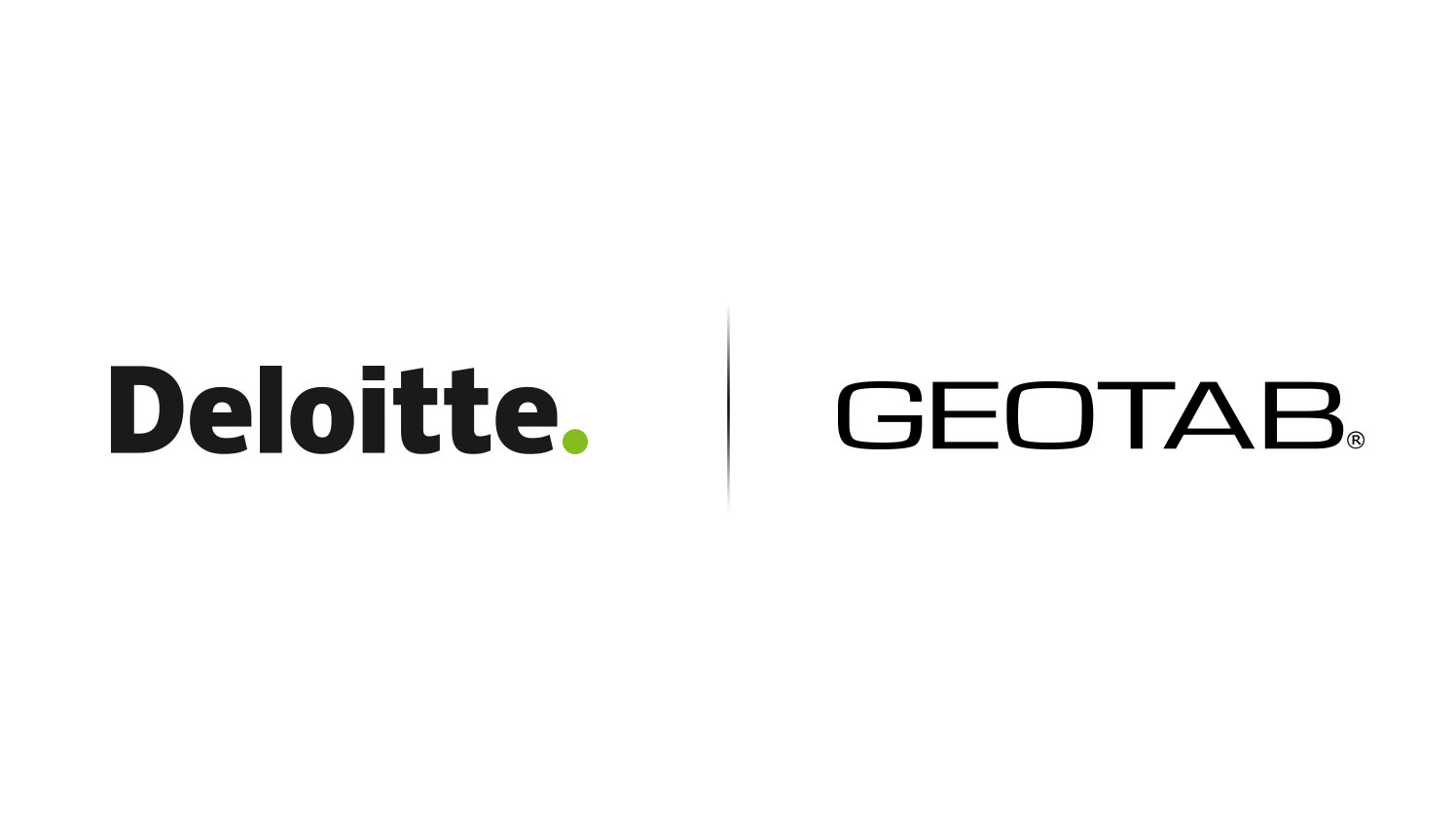 Deloitte and Geotab logos side by side 