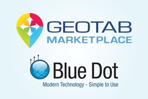 Blue Dot and Geotab Marketplace logo