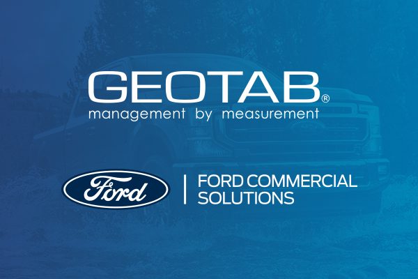 Geotab and Ford logos