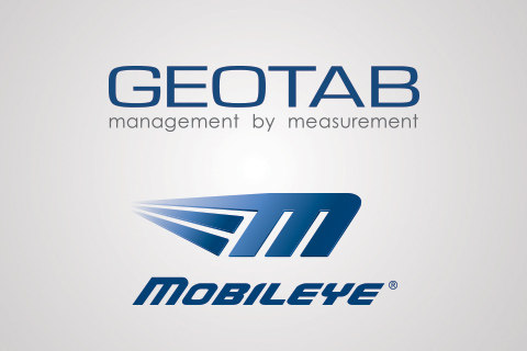 Geotab and Mobileye logos