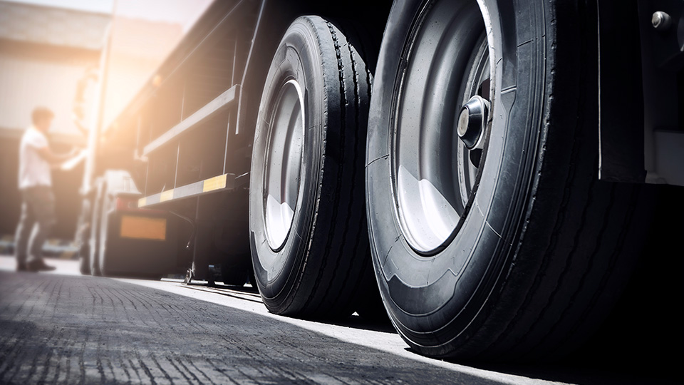 Tyres on a HGV