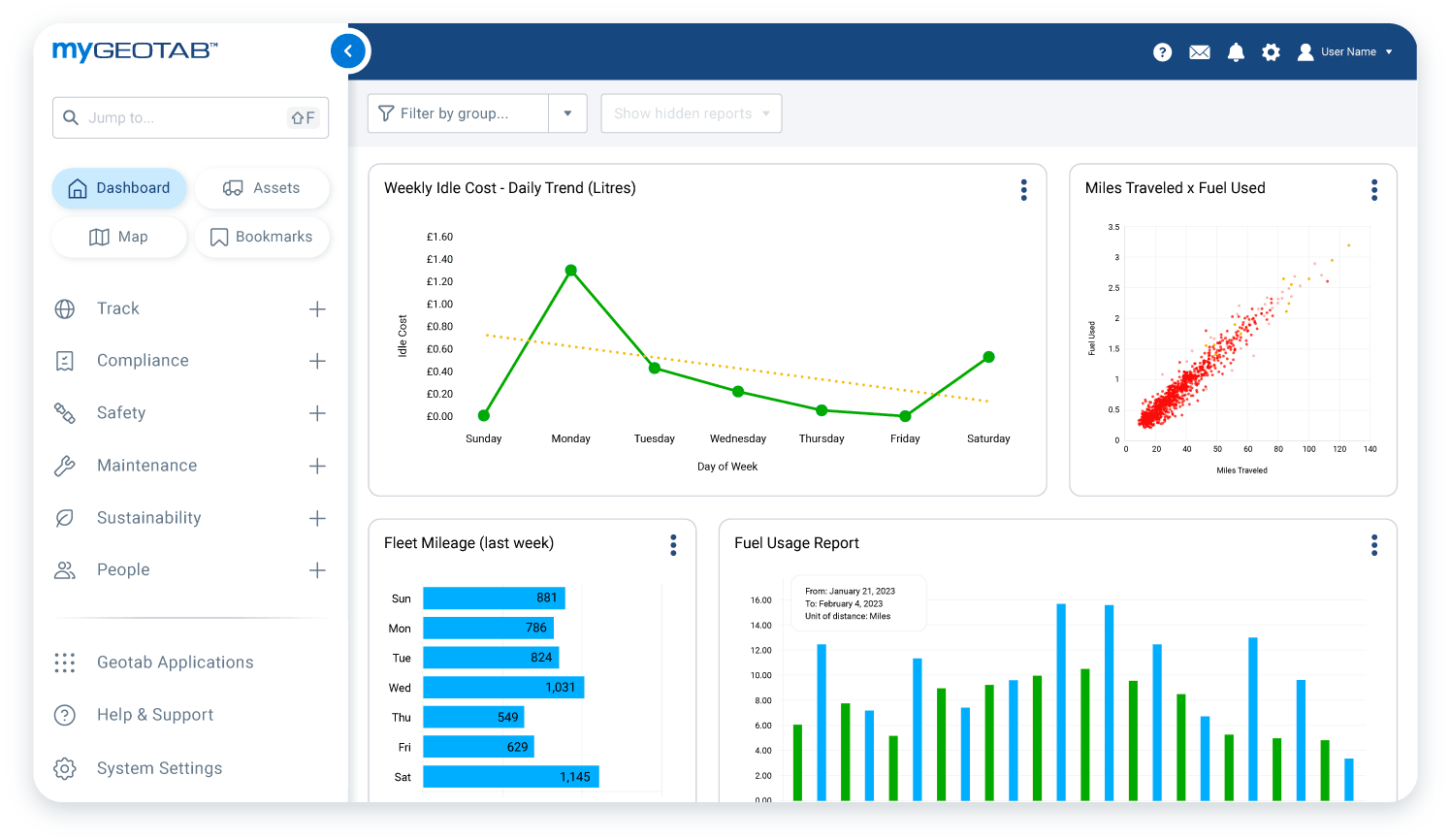 Fleet Benchmarking Software | Compare Your Fleet | Geotab