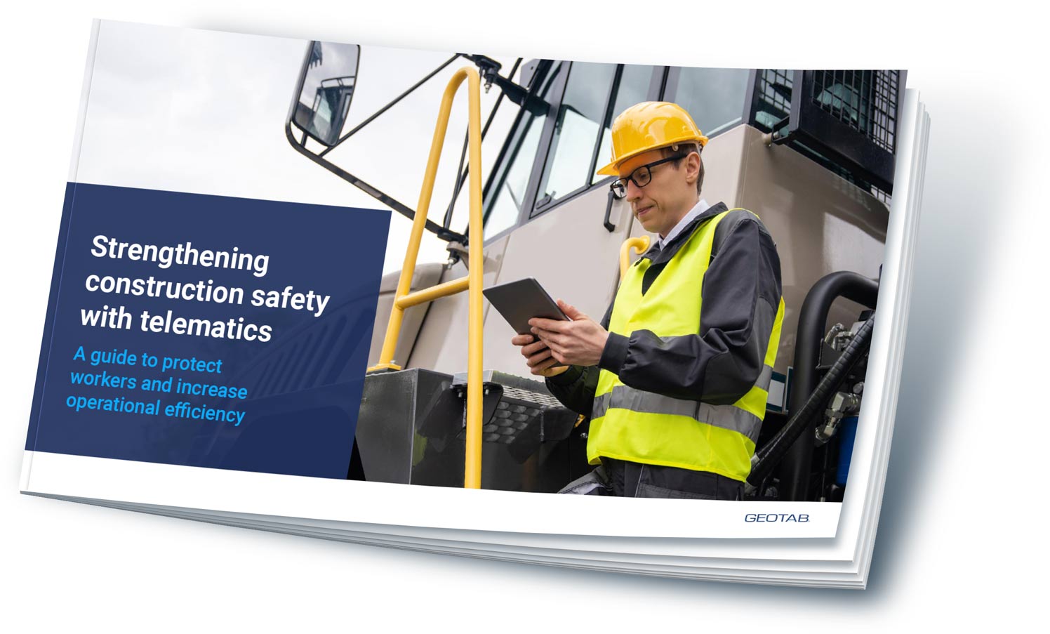 strengthening construction safety with telematics ebook mockup